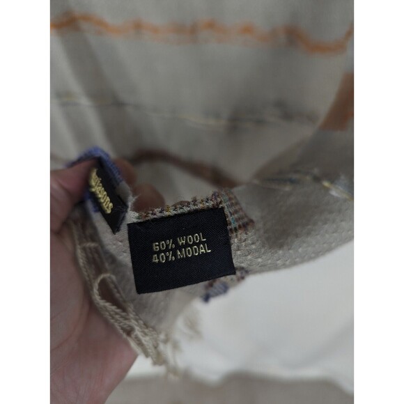 Ahujasons Wool Modal Scarf Artsy Soft Beautiful Fringe 27x72 - Picture 4 of 7